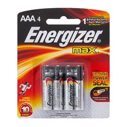 Pilhas Energizer Aaa 4un