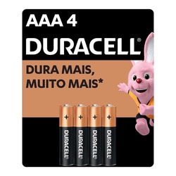 Pilha Duracell Aaa C/4