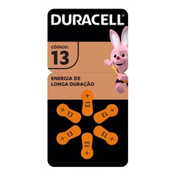 Pilha Duracell Auditiva 13 6un