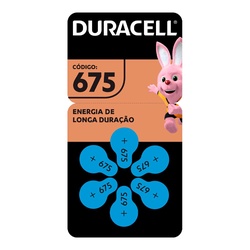 Pilha Duracell Auditiva 675 6un