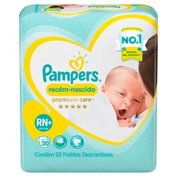 Fr Pampers Recem-nascidos Premium Care 20un