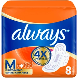 Abs Always Maxi Suave C/abas 8un