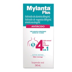 Mylanta Plus Liq Morango 240ml