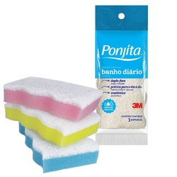 Esponja P/ Banho Ponjita Amarela Leve 3 Pague 2