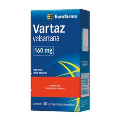 Vartaz 160 Mg 30 Cp Valsartana/eurofarma