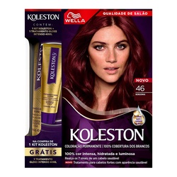 Kit Koleston 46 Borgonha + Gloss Intenso 40ml