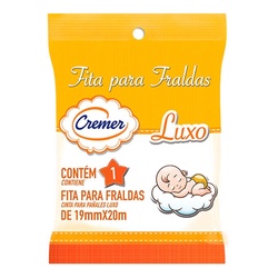 Fita P/fralda Cremer Branca 19mmx20m