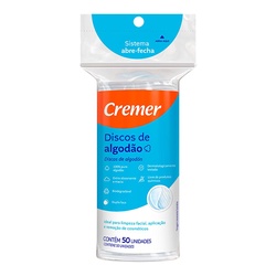 Algodao Cremer Disco Face Lisa 50un