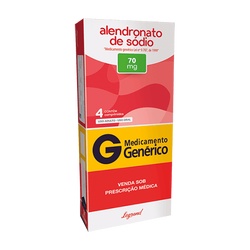 Alendronato De Sodio 70mg Cx 4 Com Rev (popular/vidalink)