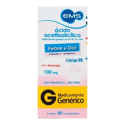 Acido Acetilsalicilico 100mg C/30 Comp
