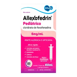 Allexofedrin Ped Sus 6 Mg/ml 60 Ml