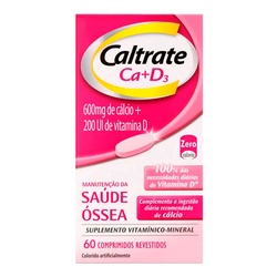 Caltrate Ca + D3 600mg + 200ui C/60 Comp
