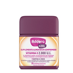 Addera Cabelo E Unhas 2000ui 30cpr
