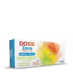 Doss Zinco 2000ui+20mg C 30 Caps