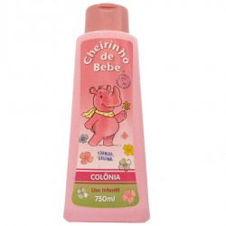 Colonia Cheirinho De Bebe Rosa 750 Ml
