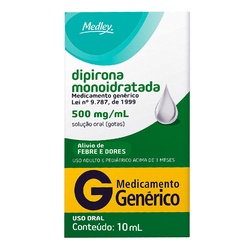 Dipirona Sodica Gts 10ml Medley