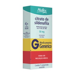 Citrato Sildenafila 50mg C/1cp Med-generico