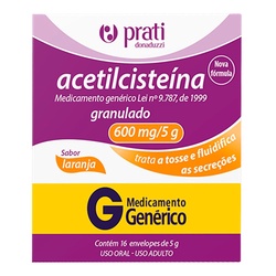 Acetilcisteina 600mg Gran Cx 16 Env X 5g