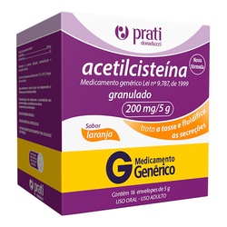 Acetilcisteina 200mg/g Gran 16 Env X 5g