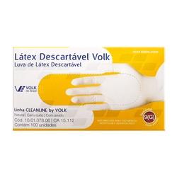 Luva Latex Volk Descartavel G