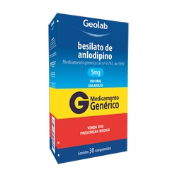 Besilato De Anlodipino 5mg Cx 30 Comp