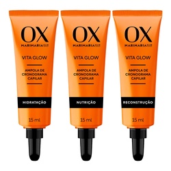 Kit Cronograma Capilar Ox Amp Mari Maria Vita Glow 3un