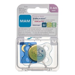 Chupeta Mam Night 0-6 M Single Azul 2725